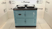 Load and play video in Gallery viewer, Reconditioned 3 oven Dual Control (R7) Dual Fuel Aga cooker in Powder Blue
