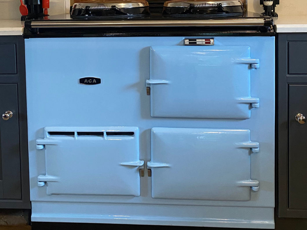 Reconditioned 2 oven, ElectricKit Conversion in Duck Egg Blue