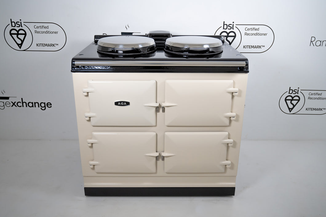 Reconditioned 3 oven eR7 100 Aga cooker in Linen