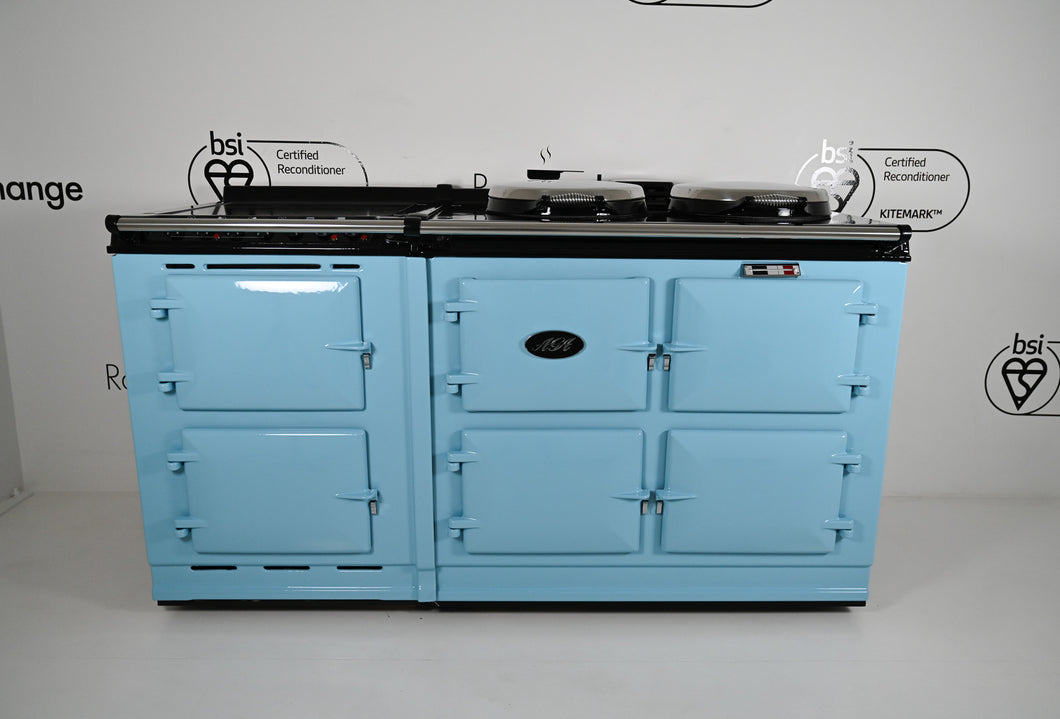 Reconditioned 3 oven 13amp Electric Aga cooker & electric module in Powder Blue