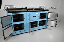 Load image into Gallery viewer, Reconditioned 3 oven 13amp Electric Aga cooker &amp; electric module in Powder Blue
