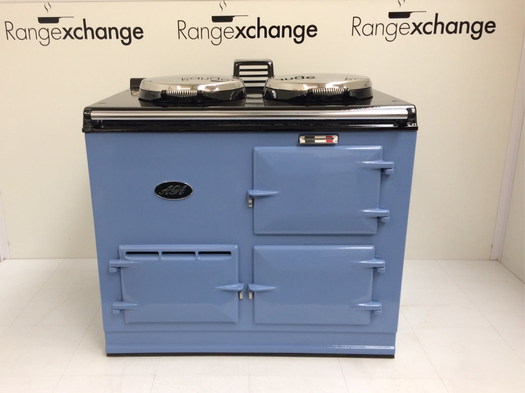 Reconditioned 2 oven 13amp Electric Aga cooker in Wedgewood Blue