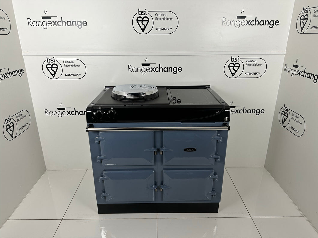 Reconditioned eR3 100i Aga cooker in Dartmouth Blue