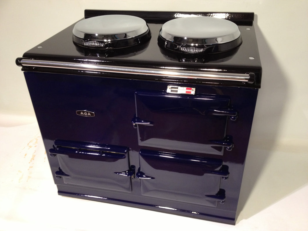Reconditioned 2 oven 13amp Electric Aga cooker in Dark Blue