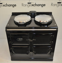 Load image into Gallery viewer, Reconditioned 3 oven Dual Control Electric Aga cooker in Black.
