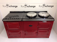 Load image into Gallery viewer, Reconditioned 2 oven oil Aga cooker &amp; electric module in Claret
