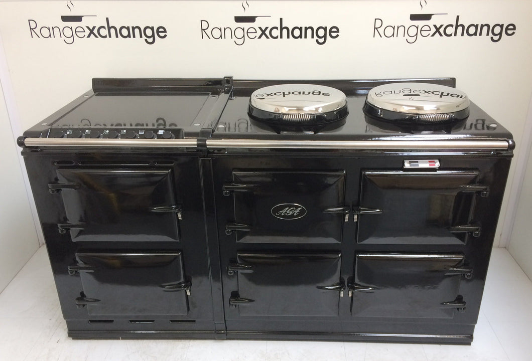 Reconditioned 3 oven Gas Aga cooker & module in Black