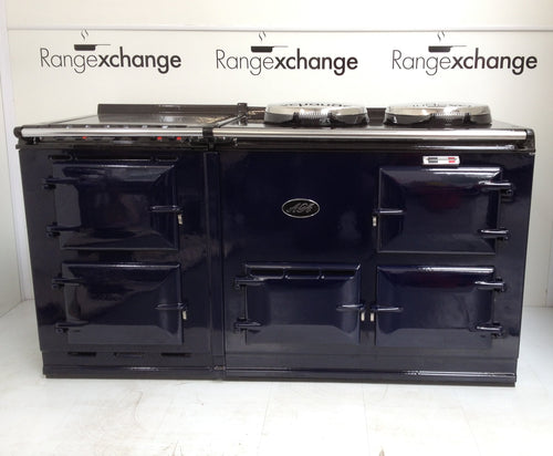 Reconditioned 2 oven gas Aga cooker & module 160 in Dark Blue