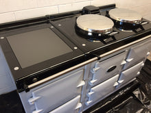 Load image into Gallery viewer, Reconditioned 5 oven Dual Control Electric Aga cooker in Pearl Ashes.
