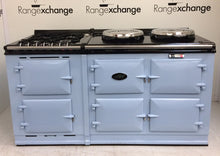Load image into Gallery viewer, Reconditioned 3 oven gas Aga cooker &amp; module in Duck Egg Blue

