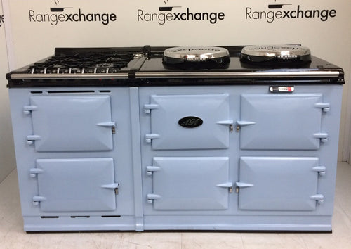 Reconditioned 3 oven 13amp Electric Aga cooker & module in Duck Egg Blue