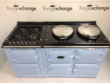 Load image into Gallery viewer, Reconditioned 3 oven gas Aga cooker &amp; module in Duck Egg Blue
