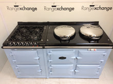 Load image into Gallery viewer, Reconditioned 3 oven 13amp Electric Aga cooker &amp; module in Duck Egg Blue
