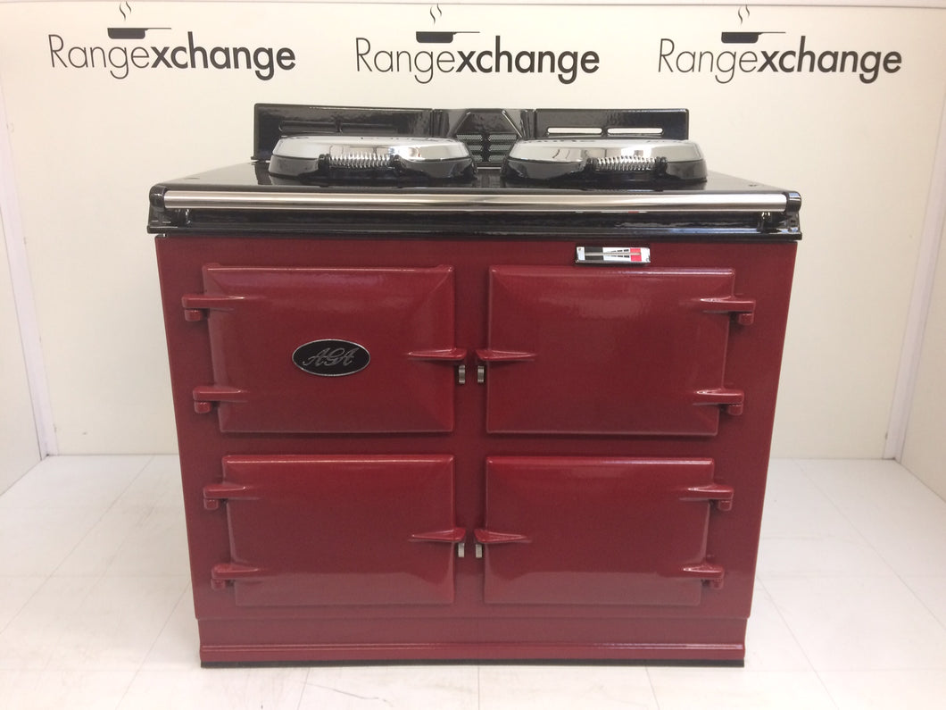 Reconditioned 3 oven gas Aga cooker in Claret