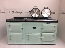 Load image into Gallery viewer, Reconditioned 2 oven oil Aga cooker &amp; electric module in Mint Green

