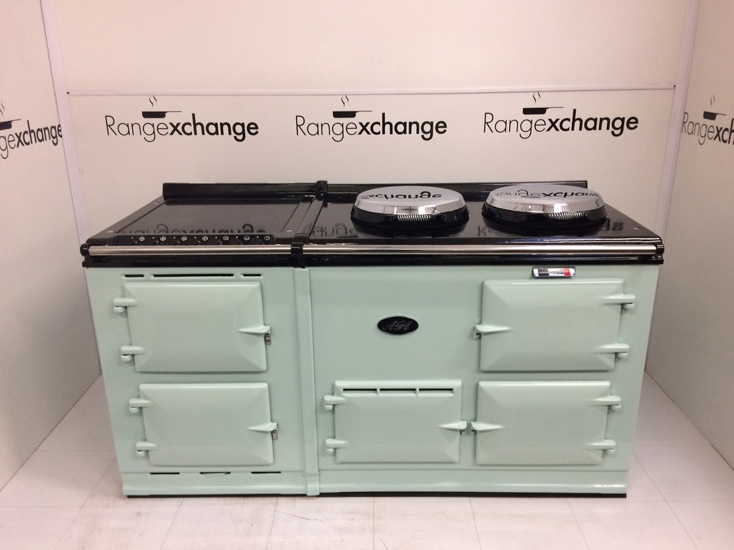 Reconditioned 2 oven 13amp Electric Aga cooker & electric module in Mint Green