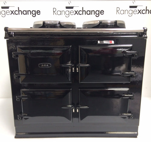 Reconditioned 3 oven 13amp Electric Aga cooker in Black.