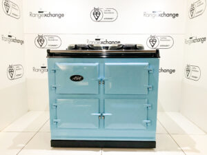 Reconditioned 3 oven Total Control Electric Aga cooker in Powder Blue in Photobooth