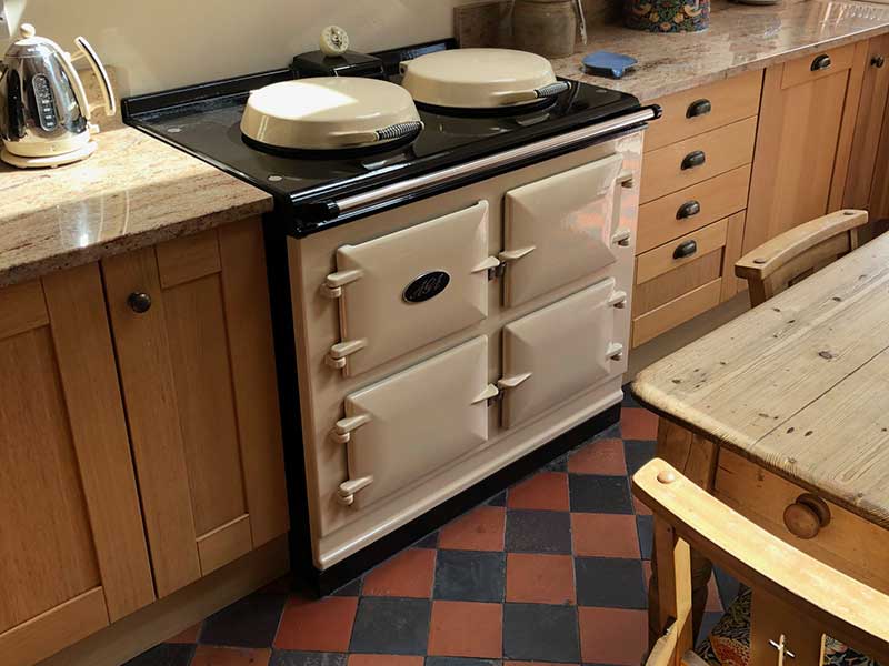 Dual Control 3 Oven Cream