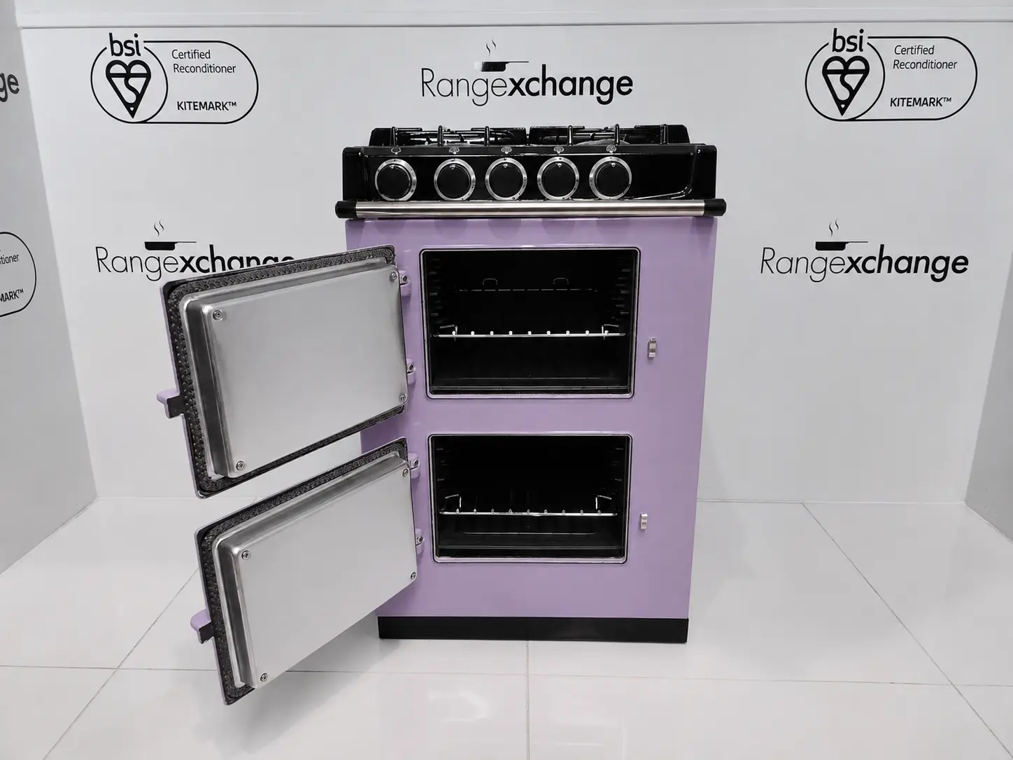 Aga City 60 Heather - doors open