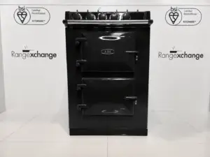 Aga City 60 in black with gas hob