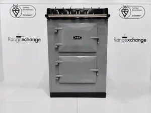 Aga City 60 slate with gas hob front