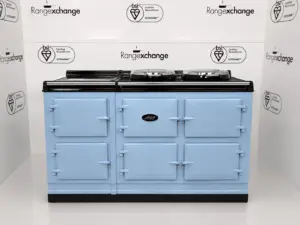 Reconditioned 5 oven Total Control Aga cooker in Duck Egg Blue
