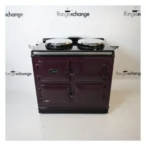 Reconditioned Total Control Aga cooker in Aubergine - 3 Oven