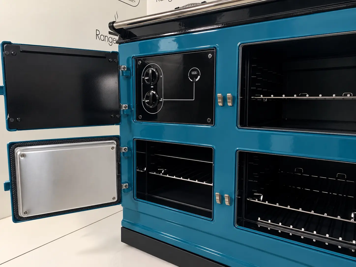 DC Salcombe Blue 2 Aga Dual Control Salccombe blue